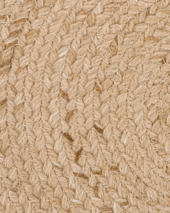 Corfu Outdoor Round Floor Rug Sisal braided PET texture detail