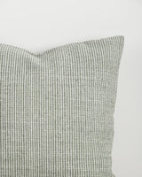 Dune Outdoor Throw Cushion in Eucalyptus – woven detail