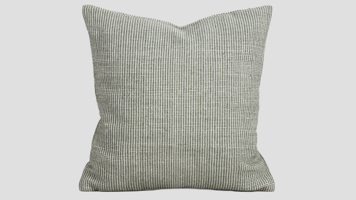 Dune Outdoor Throw Cushion in Eucalyptus – full cushion
