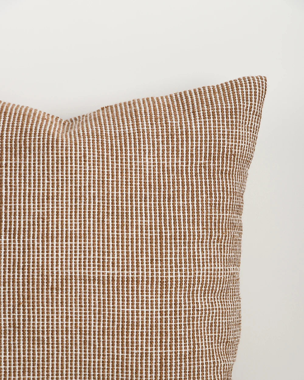 Dune Outdoor Throw Cushion in Tobacco – woven detail