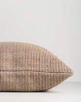 Dune Outdoor Throw Cushion in Tobacco – edge detail