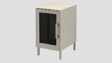 Q-Boo Stone 50 Fridge Cabinet Grey with Nacre Dekton – 500 x 650 x 900 mm