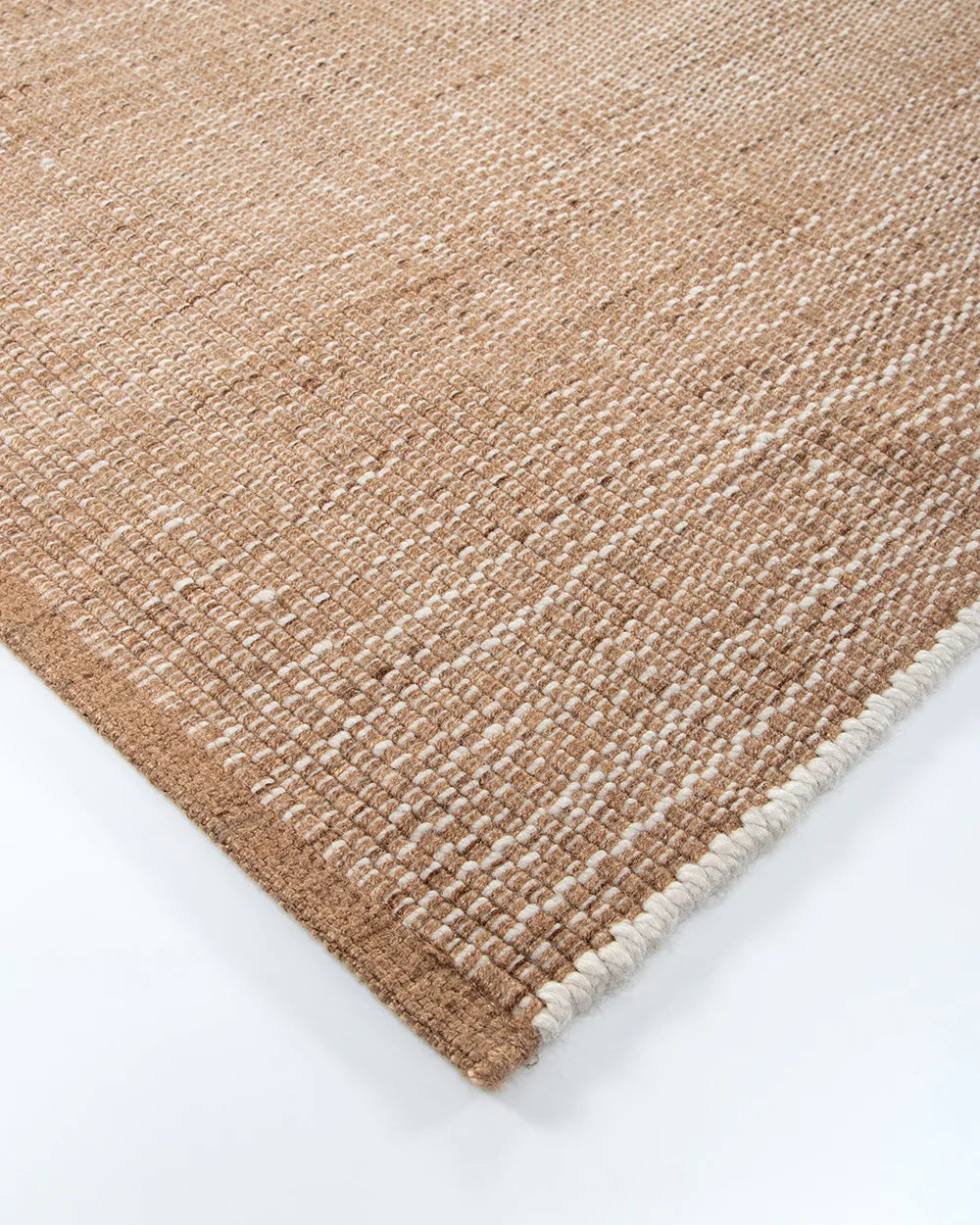 Lonsdale Outdoor Floor Rug Cumin handwoven corner detail