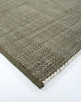 Lonsdale Outdoor Floor Rug Olive handwoven corner detail