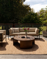 Ormond Outdoor Rug Biscotti lifestyle setting