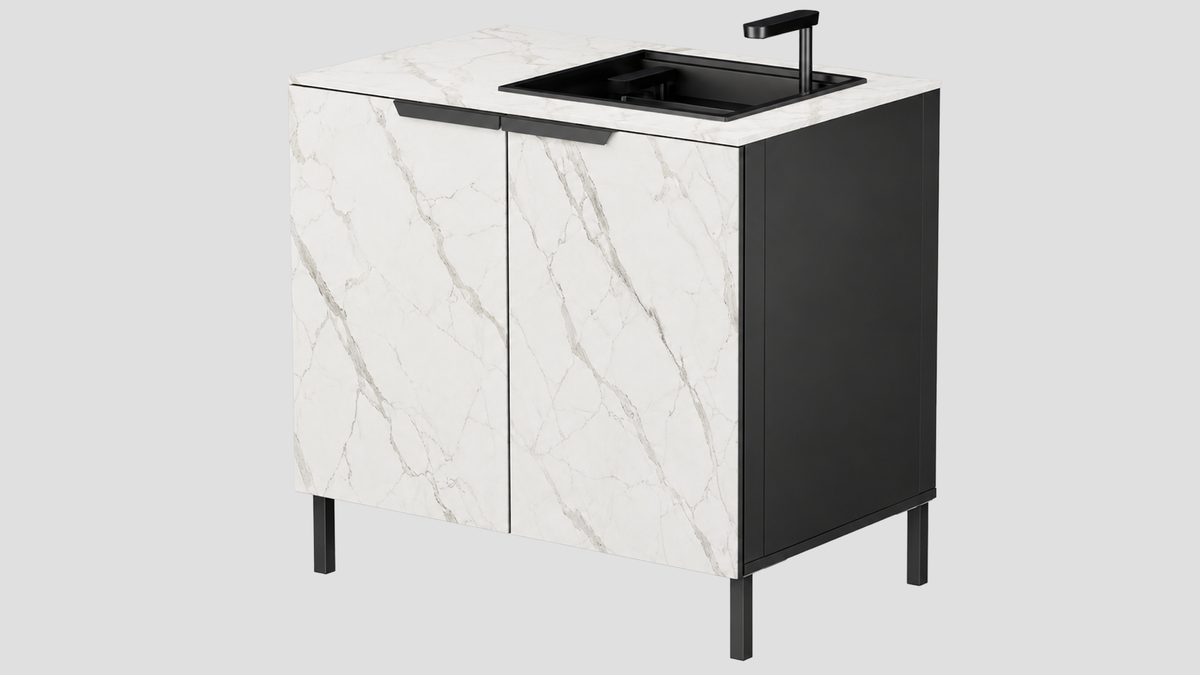 Q-Boo Stone 100 Sink Cabinet with Daze Dekton