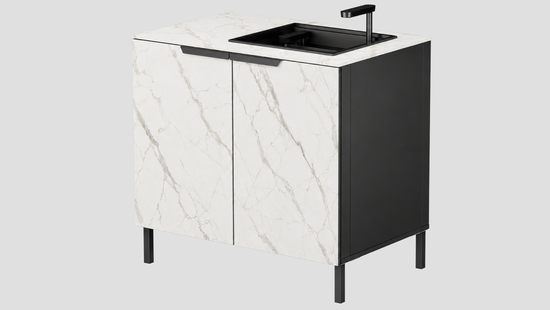 Q-Boo Stone 100 Sink Cabinet with Daze Dekton