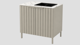 Q-Boo Wave 100 Sink Cabinet Grey with Daze Dekton