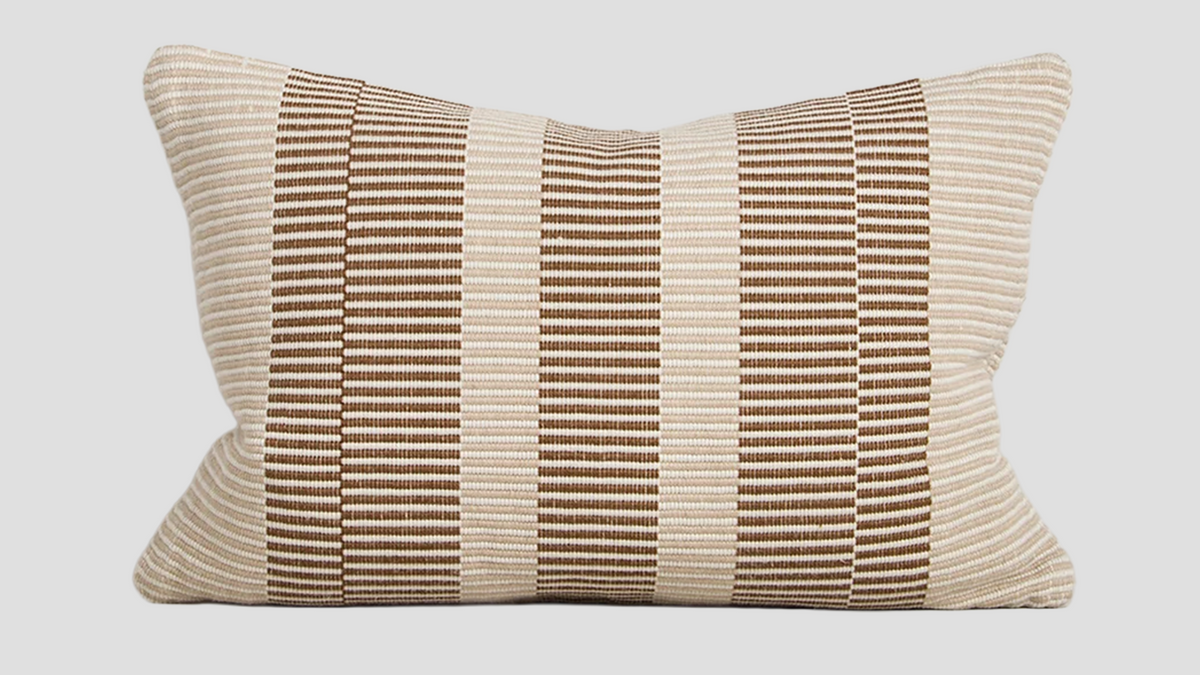 Solar Chocolate Outdoor Throw Cushion — full cushion, 400 × 600 mm