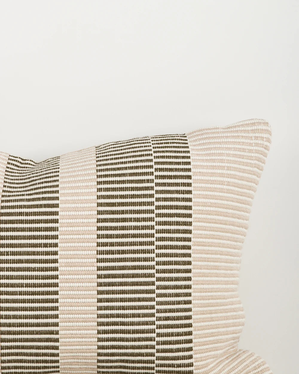 Solar Mangrove Outdoor Throw Cushion — woven pattern detail, 400 × 600 mm