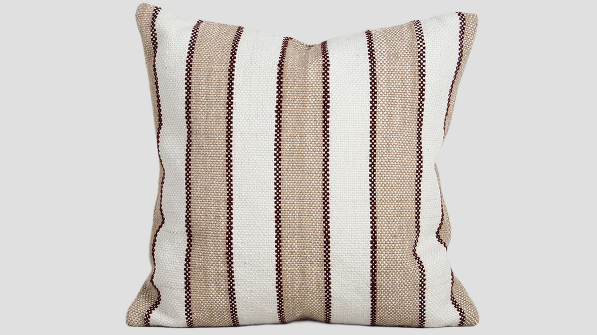 Tidal Terracotta Outdoor Cushion — full cushion, 500 × 500 mm