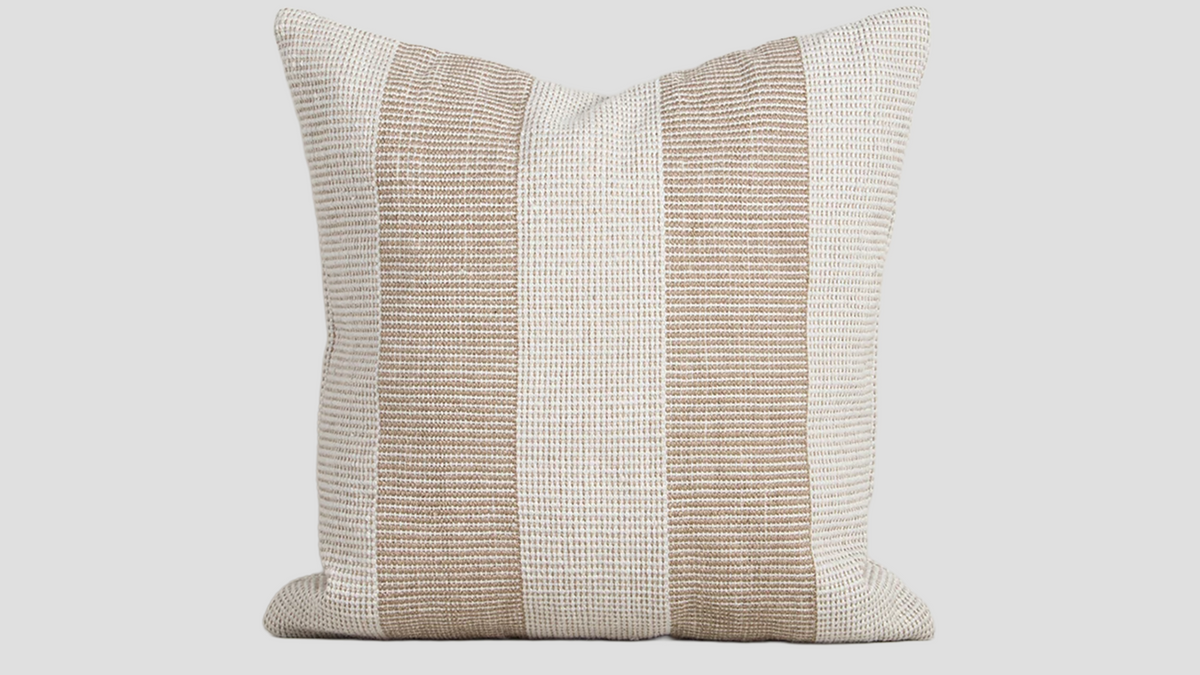 Tide Almond Cushion — full outdoor throw cushion, 500 × 500 mm