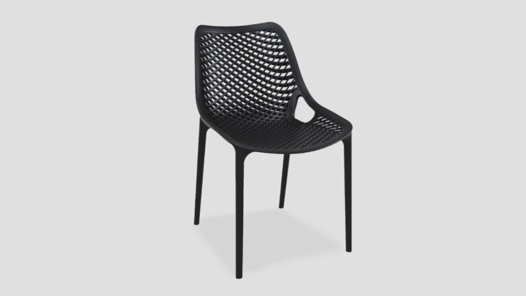 Epsom Dining Chair Black Angle