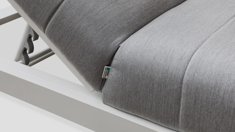 Piha Double Lounger White Lead Chine Closeup
