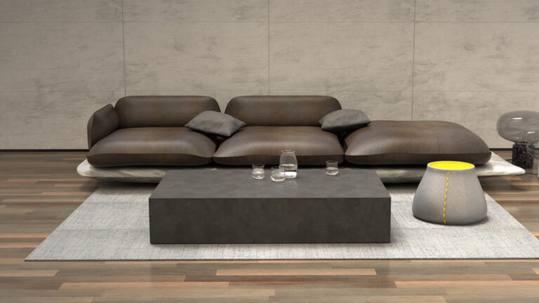 Outdoor Furniture NZ - Blinde Design Bloc L5 Coffee Table Natural Installed