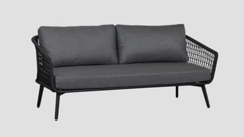 Opito Black Frame Double Sofa