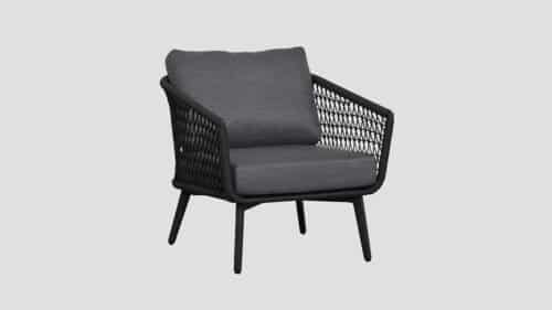 Opito Black Frame Single Sofa