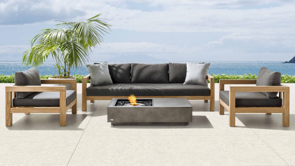 Outdoor Mahurangi Teak Sofa Set 1