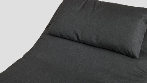 Papamoa Daybed Black Sooty Cushion Closeup