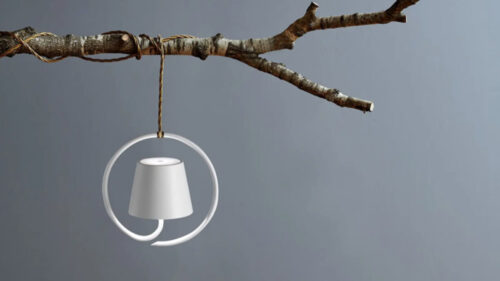 Poldina Hanging Lamp Matte White Branch