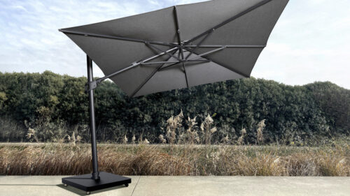Malibu Umbrella Grey Flanelle Insitu