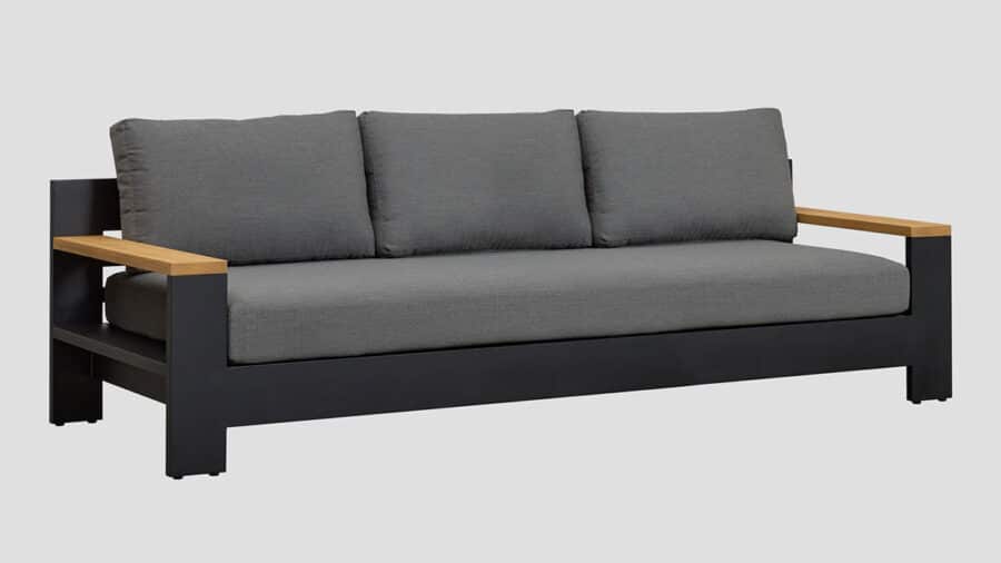 Mackenzie Triple Sofa Black