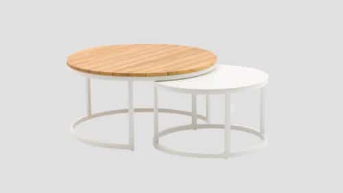 Nesting Round Coffee Table White