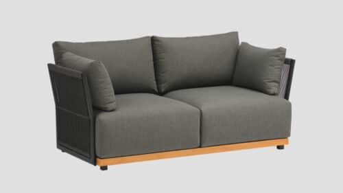 Opito Charcoal Double Sofa