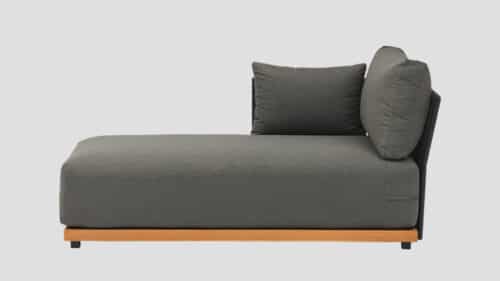 Opito Charcoal Single Chaise Section