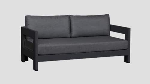 Pauanui Alu Black Frame Double Sofa