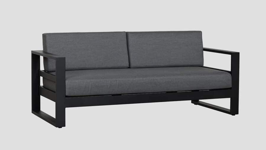 Tasman Black Frame Double Sofa