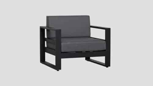 Tasman Black Frame Single Sofa